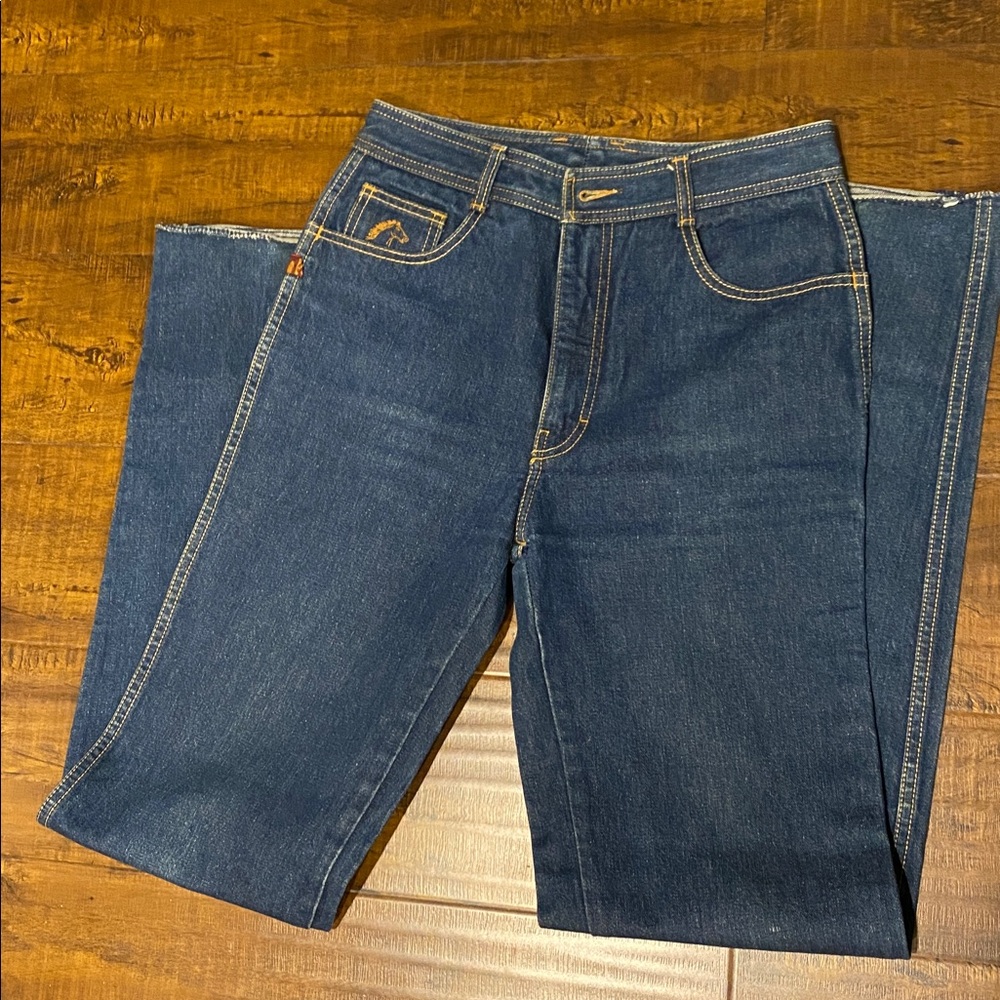 Vintage Jordache Dark Blue Denim Pants - Picture 2 of 7